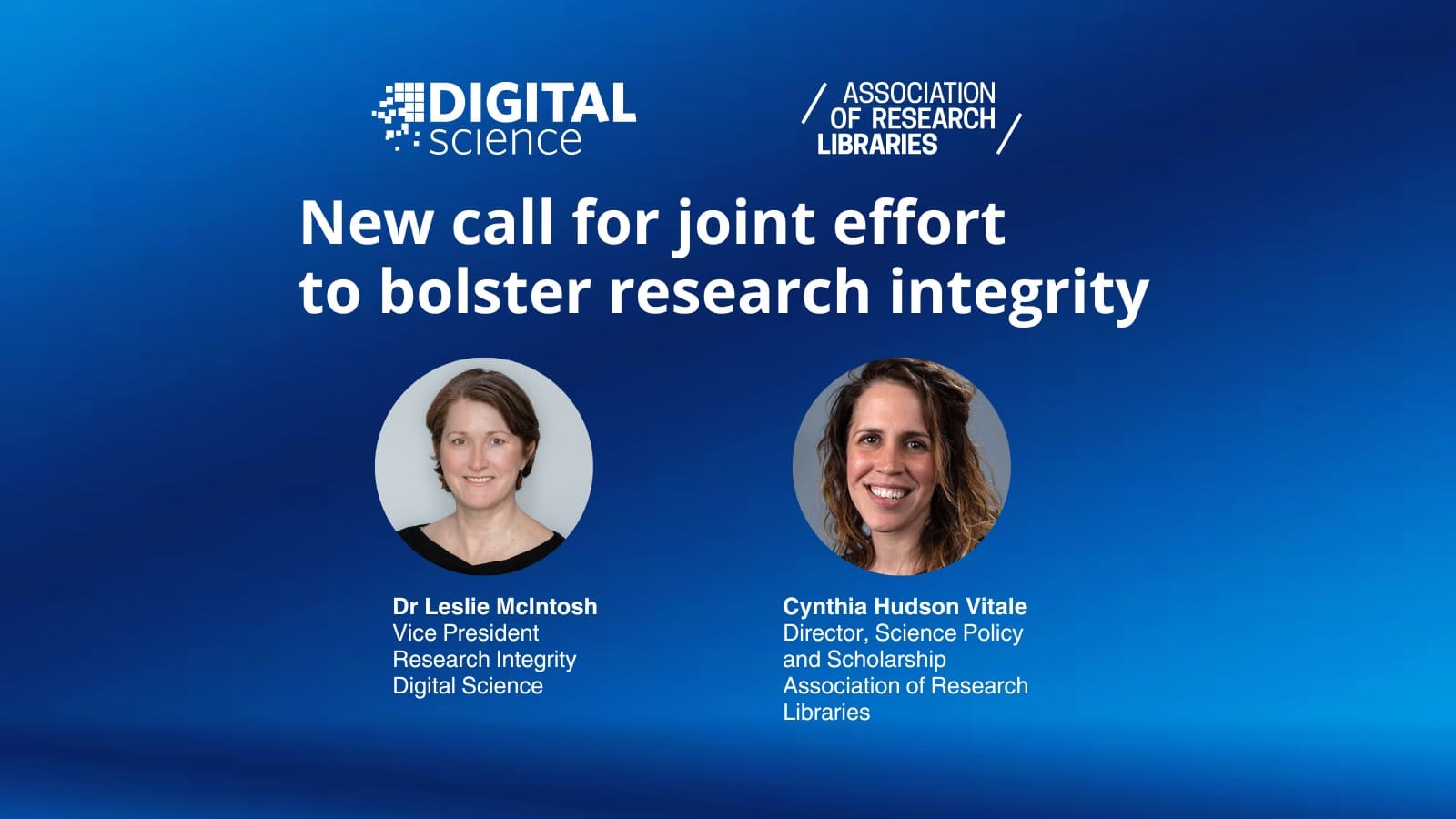 banner text - New call for joint effort to bolster research integrity