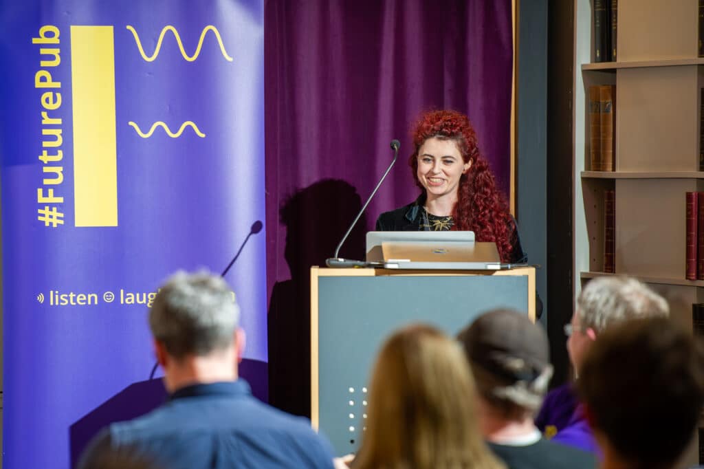 Ivy Cavendish speaking