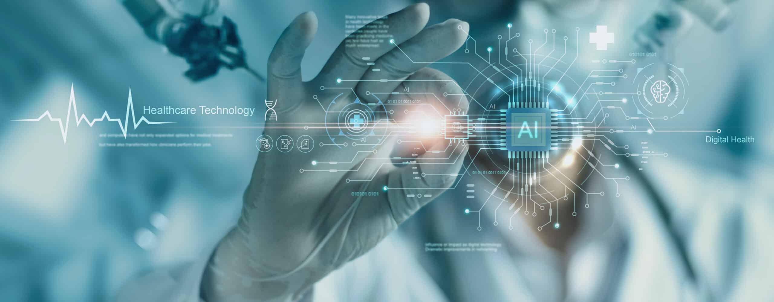 genai illustration of man holding a processing chip