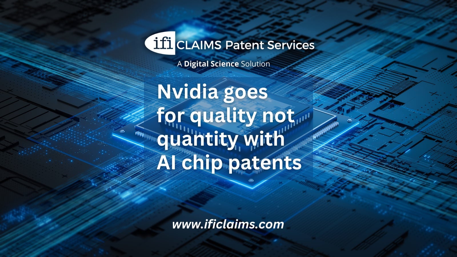 banner image with text - Nvidia is going for quality not quantity with AI chip patents