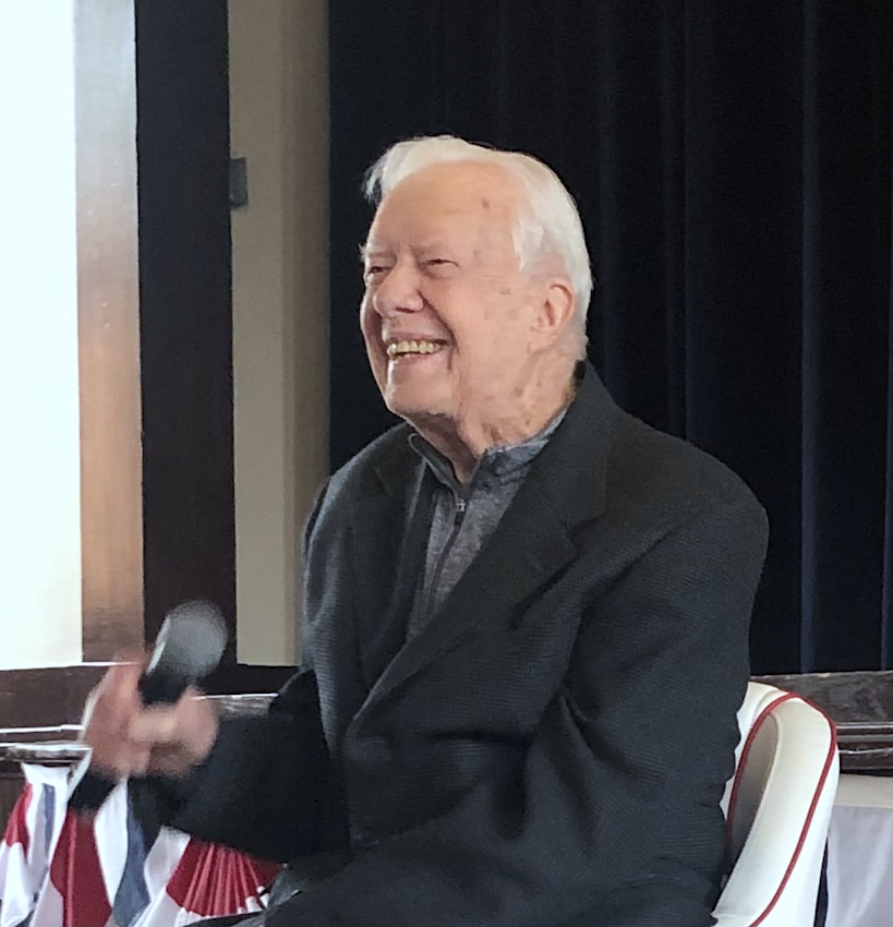 Jimmy Carter speaking at a Carter Center event