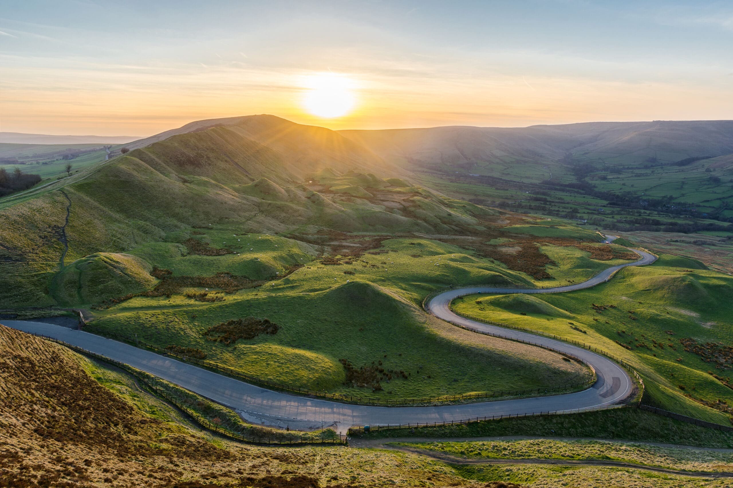 Photo of river winding through mountains