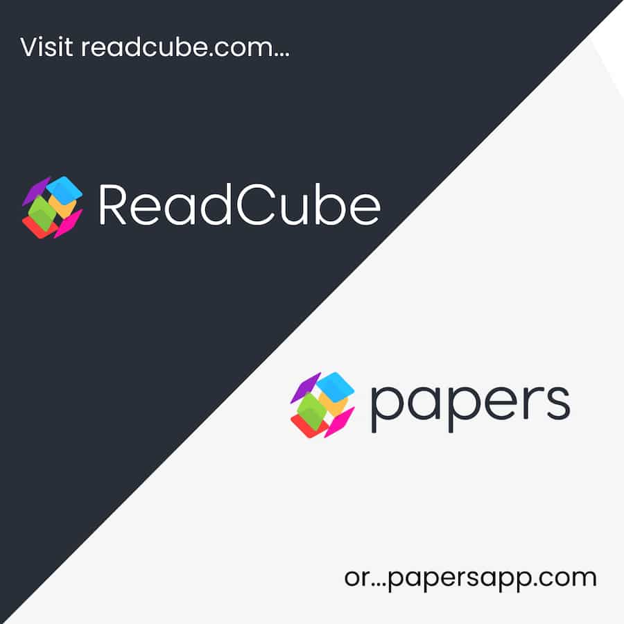 ReadCube and Papers brand redesigned logos