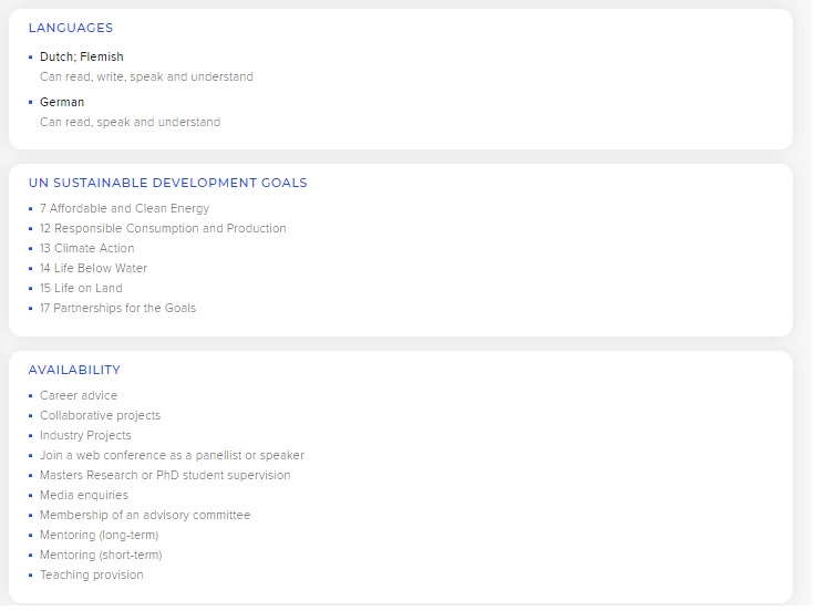 search and filter by specific SDGs
