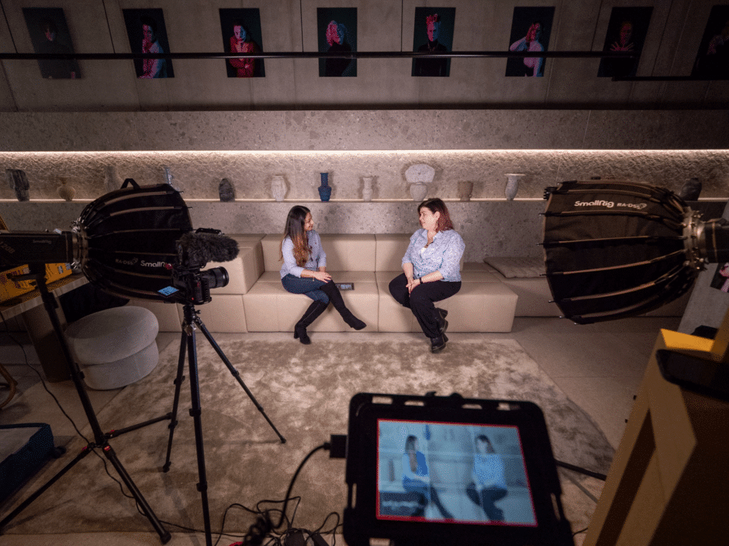 Suze Kundu interviewing Niamh O’Connor