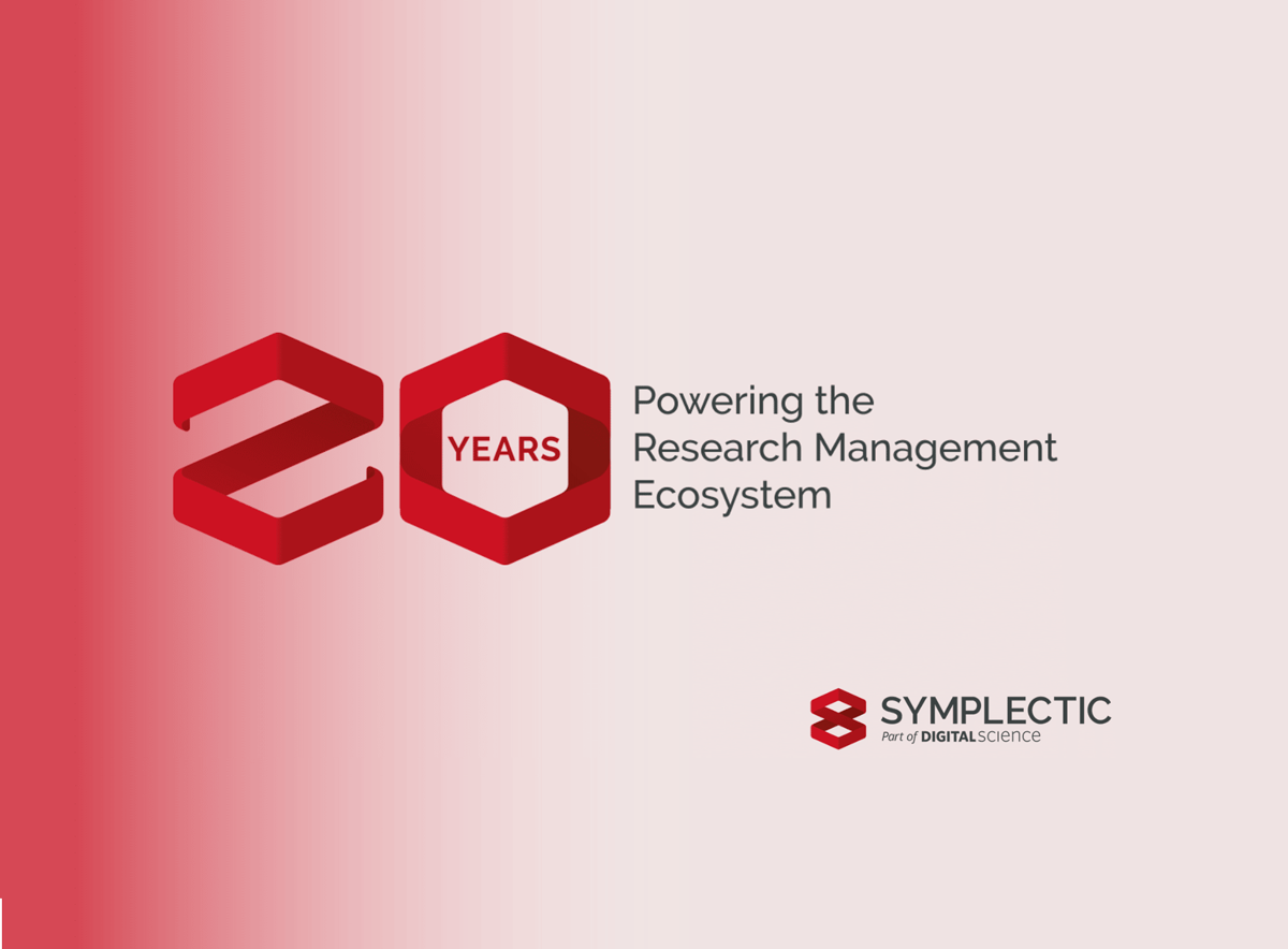 Symplectic 20th anniversary banner with logos